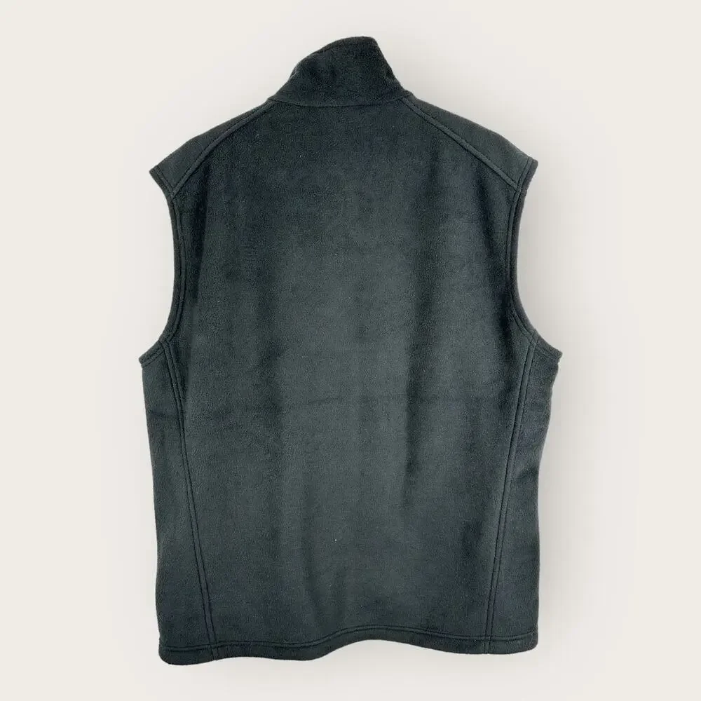 Columbia Mens size Large Steens Mountain Fleece Vest Black 1639261 Gorpcore